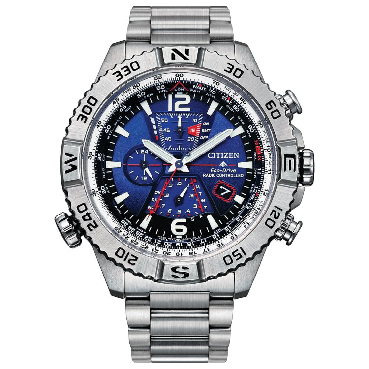 Citizen Eco Drive Promaster Eco Navihawk Mens Stainless Steel