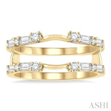 Baguette Diamond Insert Ring